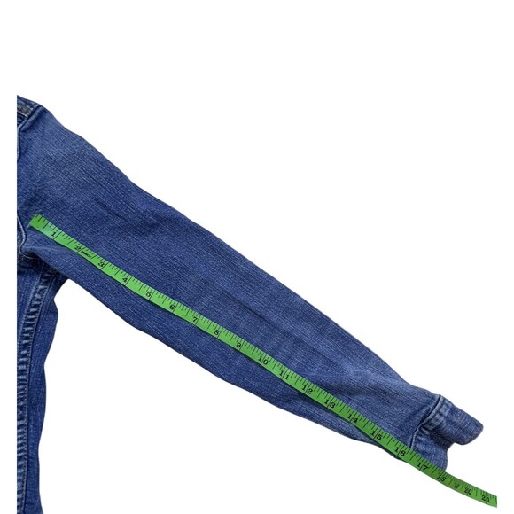 Gap Y2K Jean Jacket Medium Wash Blue Indigo Denim Size Small - Picture 4 of 9